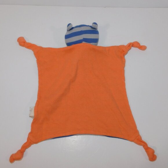 Apple Park Organic Farm Buddies Blue Gray Orange Raccoon Security Blanket Baby - Picture 5 of 5